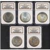 Image 3 : Lot 0257 Lot of Five Battle Creek Morgan $1 NGC Uncircu