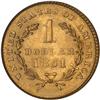 Image 2 : Lot 0390 1851 $1 Gold Liberty PCGS MS65