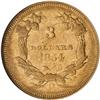 Image 2 : Lot 0419 1854-O $3 Gold NGC EF45