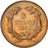 Image 2 : Lot 0420 1855 $3 Gold PCGS MS63