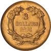Image 2 : Lot 0433 1874 $3 Gold ANACS MS60 Details Graffiti
