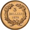 Image 2 : Lot 0435 1879 $3 Gold NGC MS63