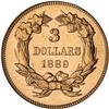 Image 2 : Lot 0436 1889 $3 Gold PCGS MS62