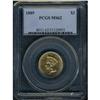 Image 3 : Lot 0436 1889 $3 Gold PCGS MS62