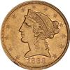 Image 1 : Lot 0473 1868 $5 Liberty NGC EF45