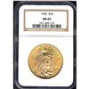 Image 3 : Lot 0560 1920 $20 St. Gaudens NGC MS65