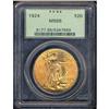 Image 1 : Lot 0568 1924 $20 St. Gaudens PCGS MS65
