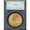 Image 3 : Lot 0569 1924 $20 St. Gaudens PCGS MS65