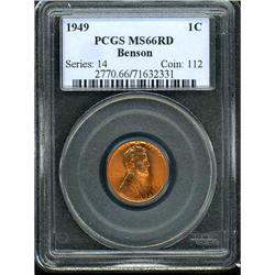 1949 Lincoln 1C PCGS MS66 R