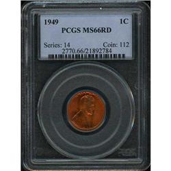 1949 Lincoln 1C PCGS MS66 R