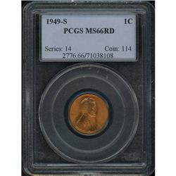 1949-S Lincoln 1C PCGS MS66 R