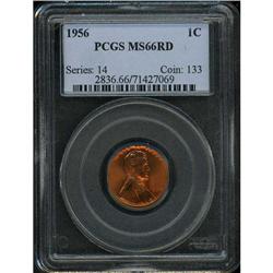 1956 Lincoln 1C PCGS MS66 R
