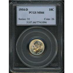 1954-D Roosevelt 10C PCGS MS66