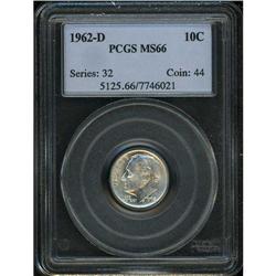 1962-D Roosevelt 10C PCGS MS66