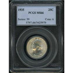 1935 Washington 25C PCGS MS66