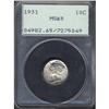 Image 1 : Lot 0747 1931 Mercury 10C PCGS MS65