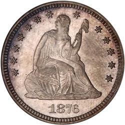 Lot 0766 1876 Liberty Seated 25C NGC MS64