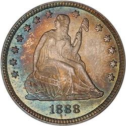Lot 0768 1888 Liberty Seated 25C PCGS MS67