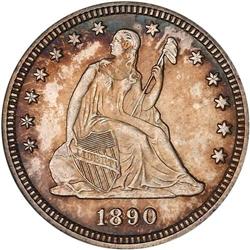 Lot 0769 1890 Liberty Seated 25C NGC MS65
