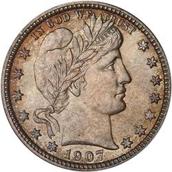 Lot 0774 1907-D Barber 25C NGC MS65
