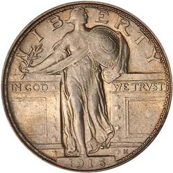 Lot 0776 1916 Liberty Standing 25C PCGS MS62