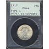 Image 3 : Lot 0777 1917 Liberty Standing 25C. Type 1 PCGS MS64