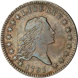 Lot 0804 1795 Flowing Hair 50C VF30 RAW