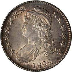 Lot 0807 1822 Bust 50C Net MS62 Raw