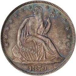 Lot 0814 1879 Liberty Seated 50C PCGS MS66