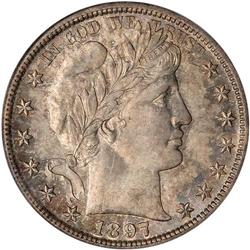 Lot 0816 1897-S Barber 50C PCGS MS64