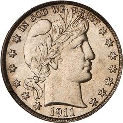 Lot 0817 1911-S Barber 50C PCGS MS65