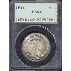 Lot 0820 1916 Liberty Walking 50C PCGS MS64