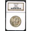Image 1 : Lot 0848 1944-D Liberty Walking 50C NGC MS66