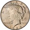 Lot 0868 Lot of Two Peace Dollars: 1934-S and 1935-S AU