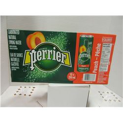 PERRIER PEACH NATURAL SPRING WATER (10 X 250 ML) - PER CASE
