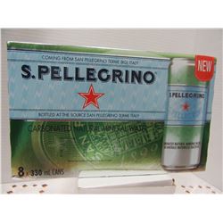 SAN PELLEGRINO CARBONATED NATURAL MINERAL WATER (8 X 330 ML) - PER CASE