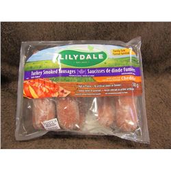 LILYDALE TURKEY SMOKED SAUSAGES WITH CHEDDAR (500 G) - PER PACKAGE