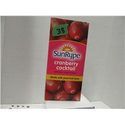 SUNRYPE CRANBERRY COCKTAIL (1 L) - PER CARTON