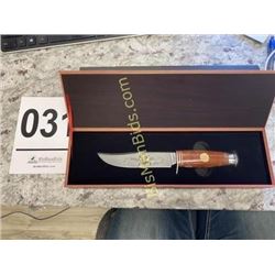 Falkner Buffalo Bill Bowie Knife & Case