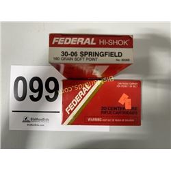 40 Rounds of Federal Hi-SHok 30-06 Springfield