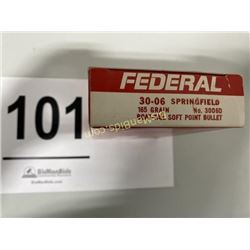 20 Rounds of Federal 30-06 Springfield 165 Grain