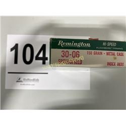 20 Rounds of Remington 30-06 Springfield 150