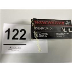 20 Rounds Winchester Ballistic Silver Tip 270 W