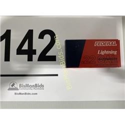 50 Rounds of Federal Lightning .22 LR High