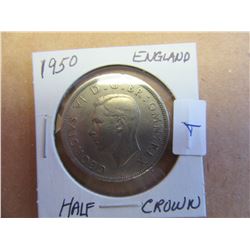 1950 ENGLAND HALF CROWN