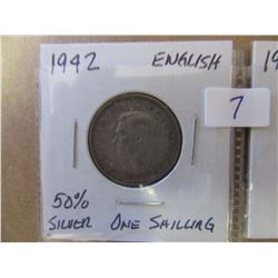 1942 & 1956 ENGLAND ONE SCHILLING