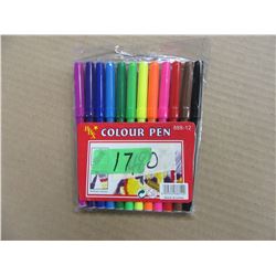 SET OF 12 COLOR PENS - PER SET