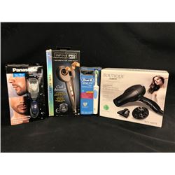 PANASONIC BEARD TRIMMER, INFINITI PRO HAIR CURLER, ORAL B ELECTRIC TOOTHBRUSH