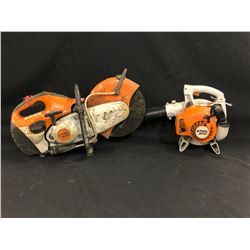 STIHL TS410 GAS CHOP SAW, STIHL BG50 GAS BLOWER