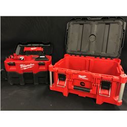 MILWAUKEE TOOL BOX WITH ASSORTED TOOLS